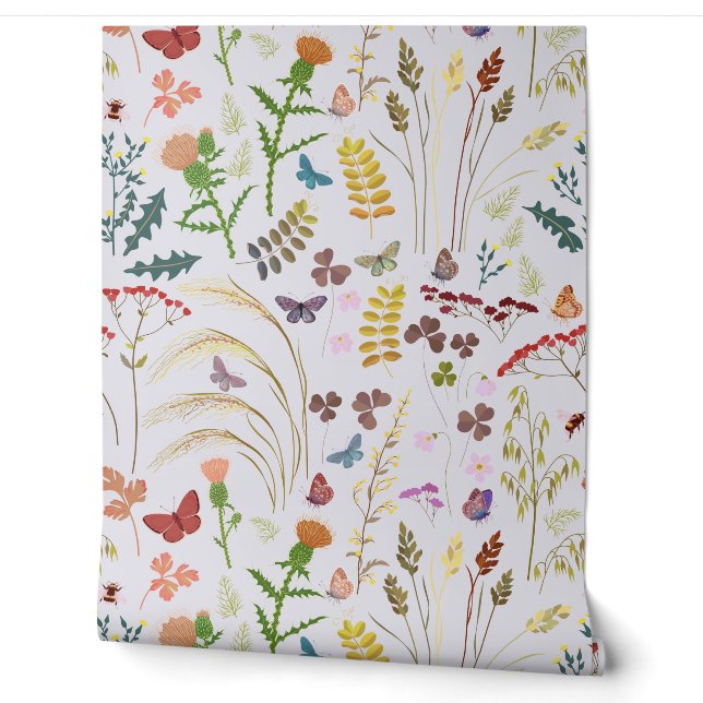 Papier Peint Jardin d'été sauvage (Déroulement)