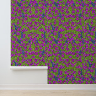 Papier Peint Jardin Lilac Vibrant : Motif Imaginaire Floral