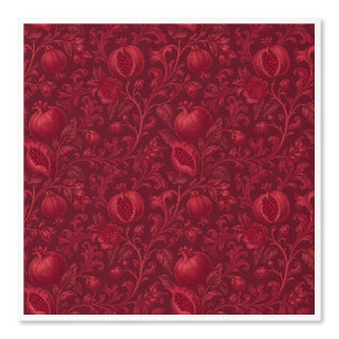 Papier Peint Jardin Rubis Impérial Grenade Persan-(A)