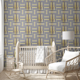 Papier peint Jaune et Bleu