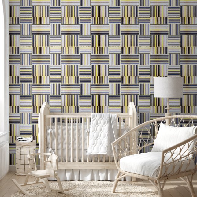 Papier peint Jaune et Bleu (Enfants)