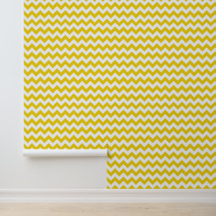 Papier Peint Jaune Zigzag, Jaune Chevron, Motif géométrique