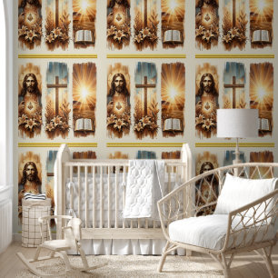 Papier Peint Jésus Christ Dévotion Radiante Chrétienne