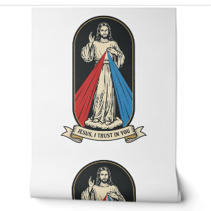 Papier Peint Jésus de la Miséricorde Divine Vintage