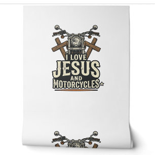 Papier Peint Jésus et motos vintage chrétien biker Desi