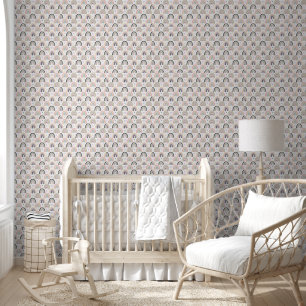 Papier Peint Joli plaid bébé arc-en-ciel pastel