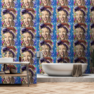 Papier Peint Joyeuse femme anniversaire drôle