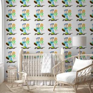 Papier Peint Joyeux mignon couple