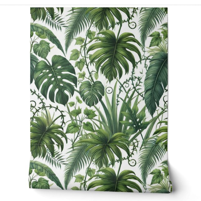 Papier Peint Jungle Tropical (Déroulement)