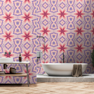 Papier Peint Kaleidoscope de ciel rose et violet