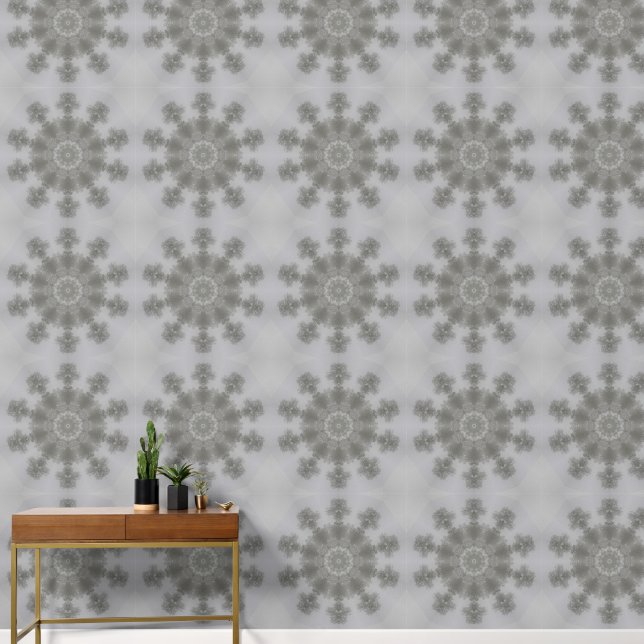 Papier Peint Kaleidoscope de Grey Foggy Skyline (Couloir)