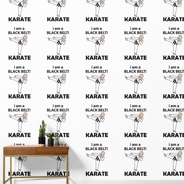 Papier Peint Karate I am A Black Belt Karate (Couloir)
