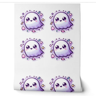 Papier peint Kawaii Ghost Cute Pastel Halloween