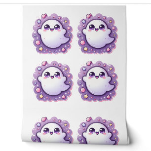 Papier Peint Kawaii Ghost Fond d'écran Cute Pastel Salle Hallow