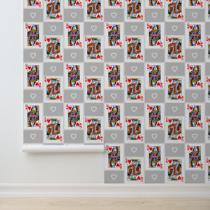 Papier peint King and Queen of Hearts