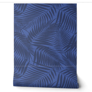 Papier Peint Kona Palms Hawaiian Tropical Leaf - Amparo Blue