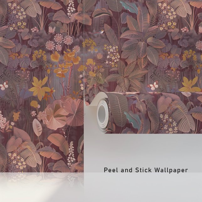 Papier Peint La jungle mystique de mauve (Créateur téléchargé)