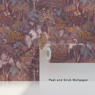 Papier Peint La jungle mystique de mauve