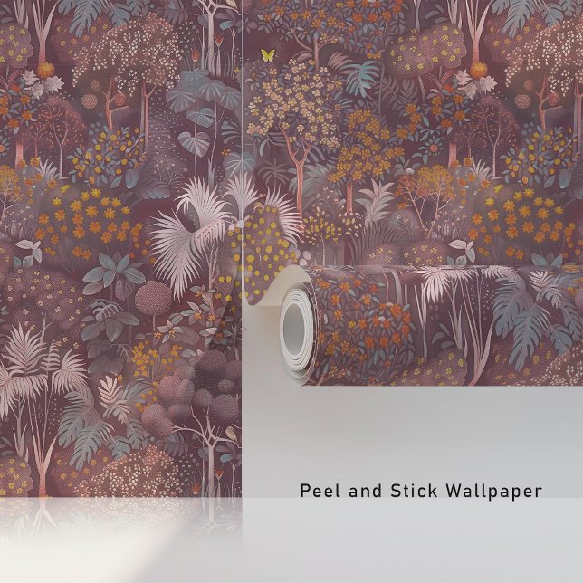 Papier Peint La jungle mystique de mauve (Créateur téléchargé)