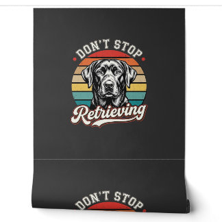 Papier Peint Labrador N'arrête Pas De Récupérer Chien Rétro