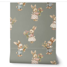 Lapin mignon lapin et fleurs