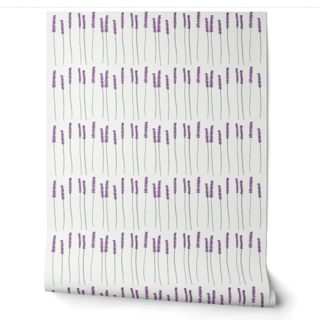 Papier Peint 🌿 Lavender Fields Wallpaper - by lilbowwie (Déroulement)