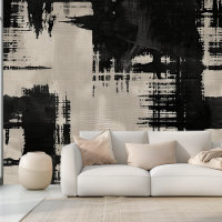 Laver de chaux moderne Beige et noir