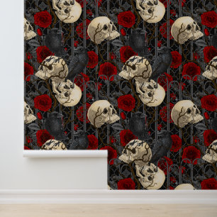 Papier Peint Le secret de Raven. Illustration gothique sombre e