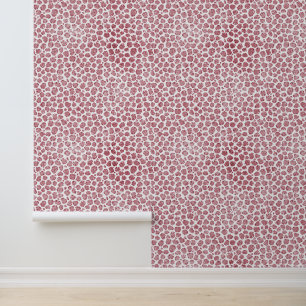 Papier Peint Léopard rose-blanc