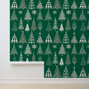 Papier Peint Les arbres de Noël modernes