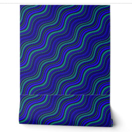 Papier Peint Lignes brillantes bleues et vertes