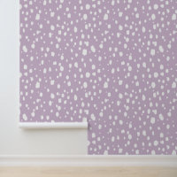 Lilas Violet et Blanc Points Abstraits