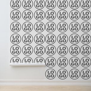 Papier Peint Logo de l'entreprise personnalisée ou image en bla