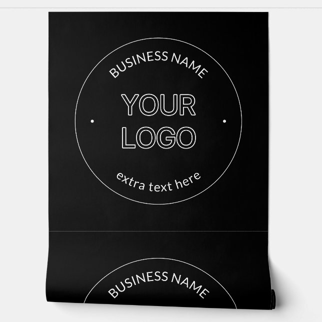 Papier Peint Logo modifiable Remplacement et nom de l'entrepris (Déroulement)