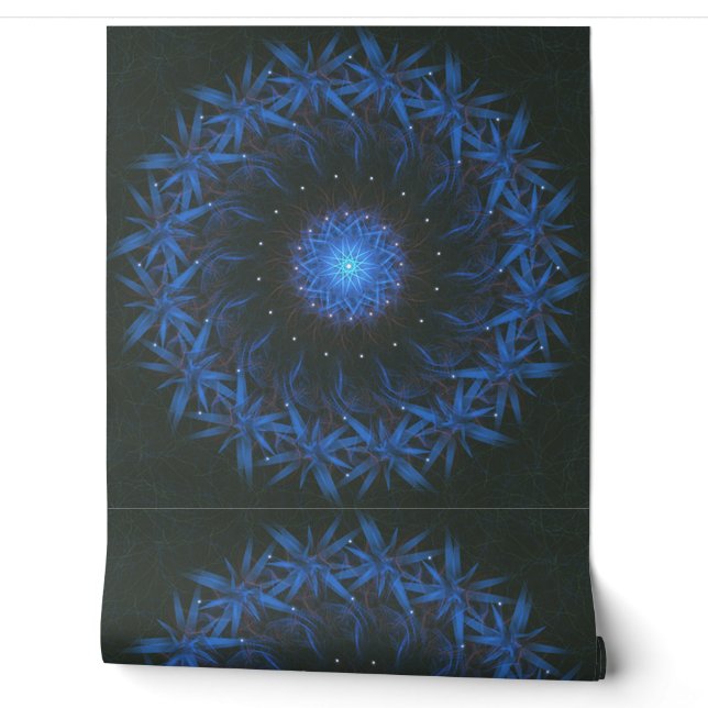 Papier Peint Luminous Nexus – A Radiant Abstract Energy (Déroulement)