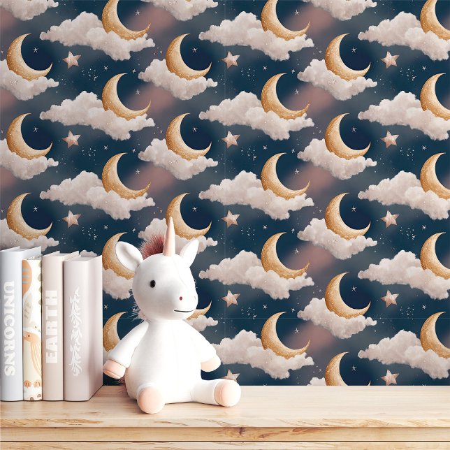 Papier Peint Lune de rêve et nuit étoilée (Créateur téléchargé)