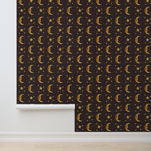 Papier Peint Lune et étoiles (Application)