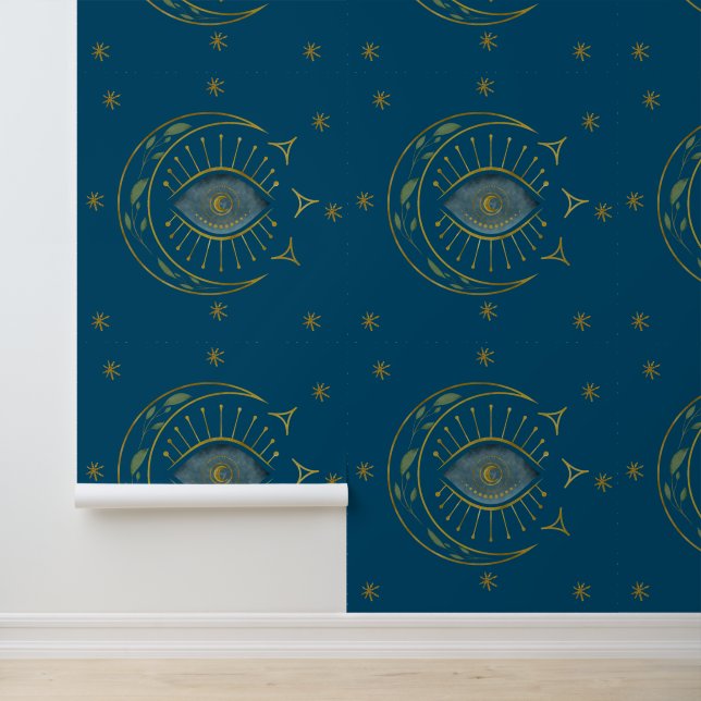 Papier Peint Lune et yeux malveillants (Application)