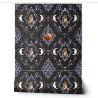 Lune gothique Croissant Maiden Blue Damask