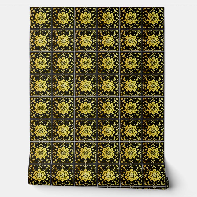 Papier Peint Luxe Moderne Elégante Collection Florale (Déroulement)