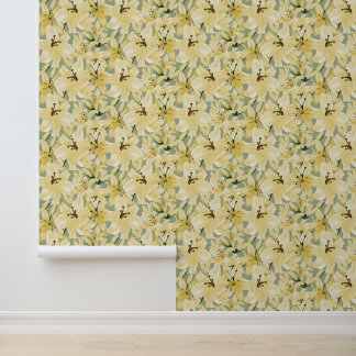 Papier Peint Lys Jaunes