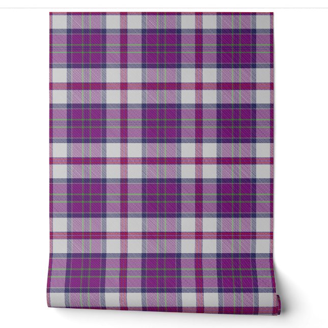 Papier Peint MacDonald de Glencoe Dance Tartan Plaid Scottish C (Déroulement)