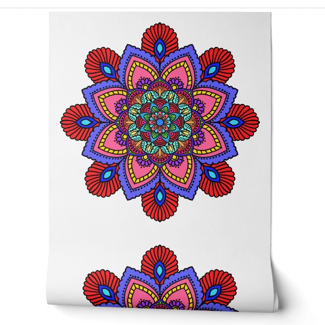 Papier peint mandala (Déroulement)