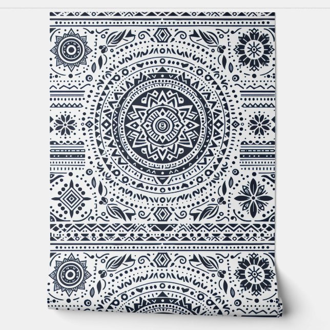 Papier Peint Mandala de méditation (Déroulement)