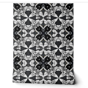 Papier Peint Mandala en marbre de minuit : Luxe géométrique