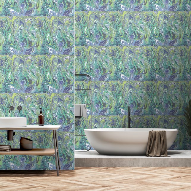 Papier Peint Marble Texture Pattern Cute   (Salle de bain)