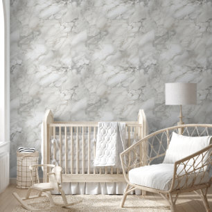 Papier Peint Marbre blanc et noir moderne