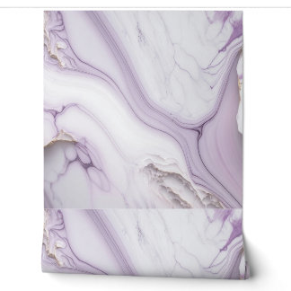 Papier Peint Marbre blanc et violet de luxe