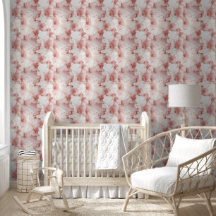 Papier Peint Marbre Rose Moderne Or Rose