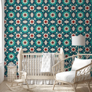 Papier Peint Marine Bleu Turquoise Blanc Marbre Rouge Marbre Ma
